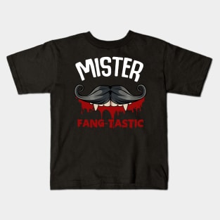 Mister Fang-Tastig - Funny Vampire Pun Halloween Kids T-Shirt